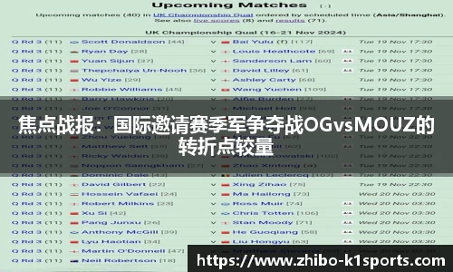 焦点战报：国际邀请赛季军争夺战OGvsMOUZ的转折点较量